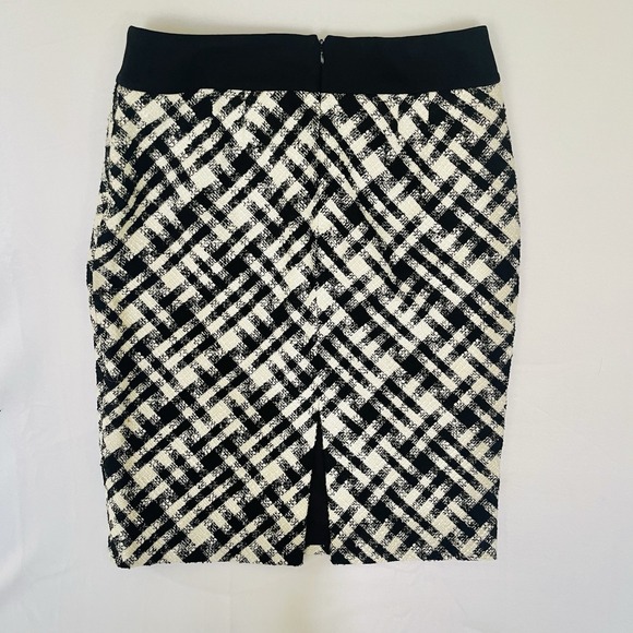 White House Black Market Skirt Size 10 Plaid Career Pencil - Picture 2 of 7